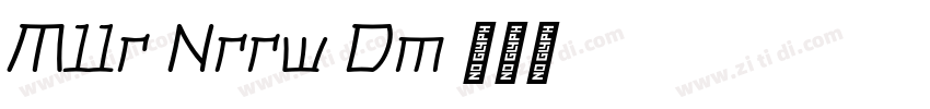 Muller Narrow Demo E字体转换